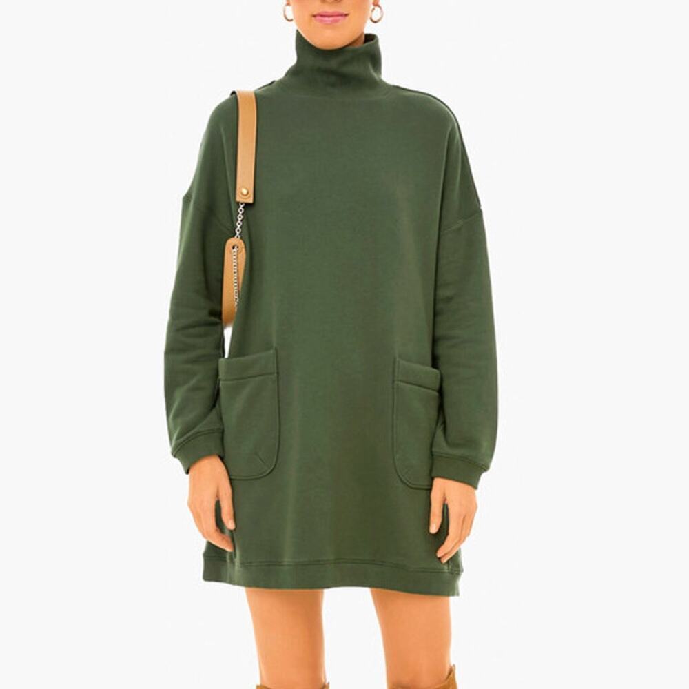 Tuckernuck Pomander Place Forest Green Porter Dress Size M